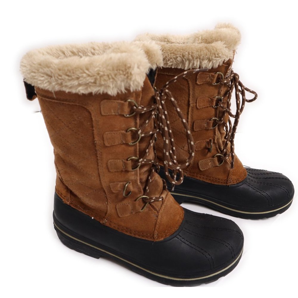 Magellan Outdoors Duck Boots Women's Thinsulate  Suede, Size 7B